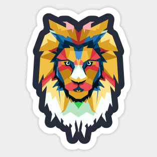 Lion Mandala Pop Art Sticker